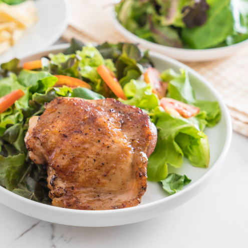 (Product 4) Apricot-Glazed Chicken Breast with Creamy Caesar Broccoli