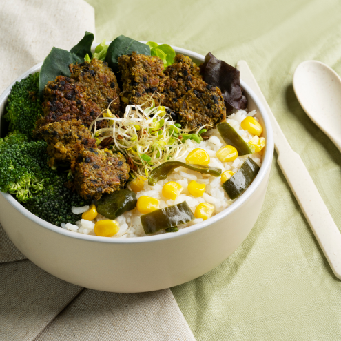 (Product 1) Apricot-Glazed Chicken Breast with Creamy Caesar Broccoli Main image